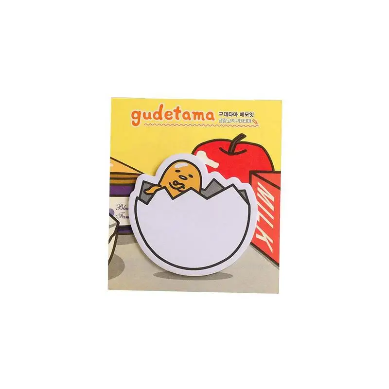 6 упак./лот Новое поступление Gudetama Lazy Egg мини Memo поставить Закладка для книги Pad Papelaria Примечания пост Escolar этикетки школьная K5T9