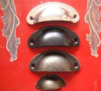 

Vintage Retro Shell Algam Handle Drawer Chinese Style European Style American-Style Small Pumping Hands-Medicine Cabinet Ming An