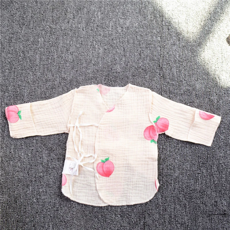 Детское нижнее белье; куртка для новорожденных; блузки для младенцев; хлопковые пальто; Осенняя дышащая газовая одежда для малышей; YCZ043