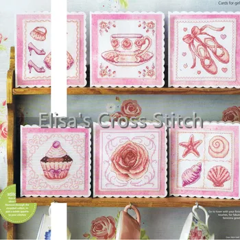 

CD178 14ct DIY Invitation Greeting Card Special Popular Full Set CrossStitch Greeting Card Cake Birthday Christmas Gift Wishes