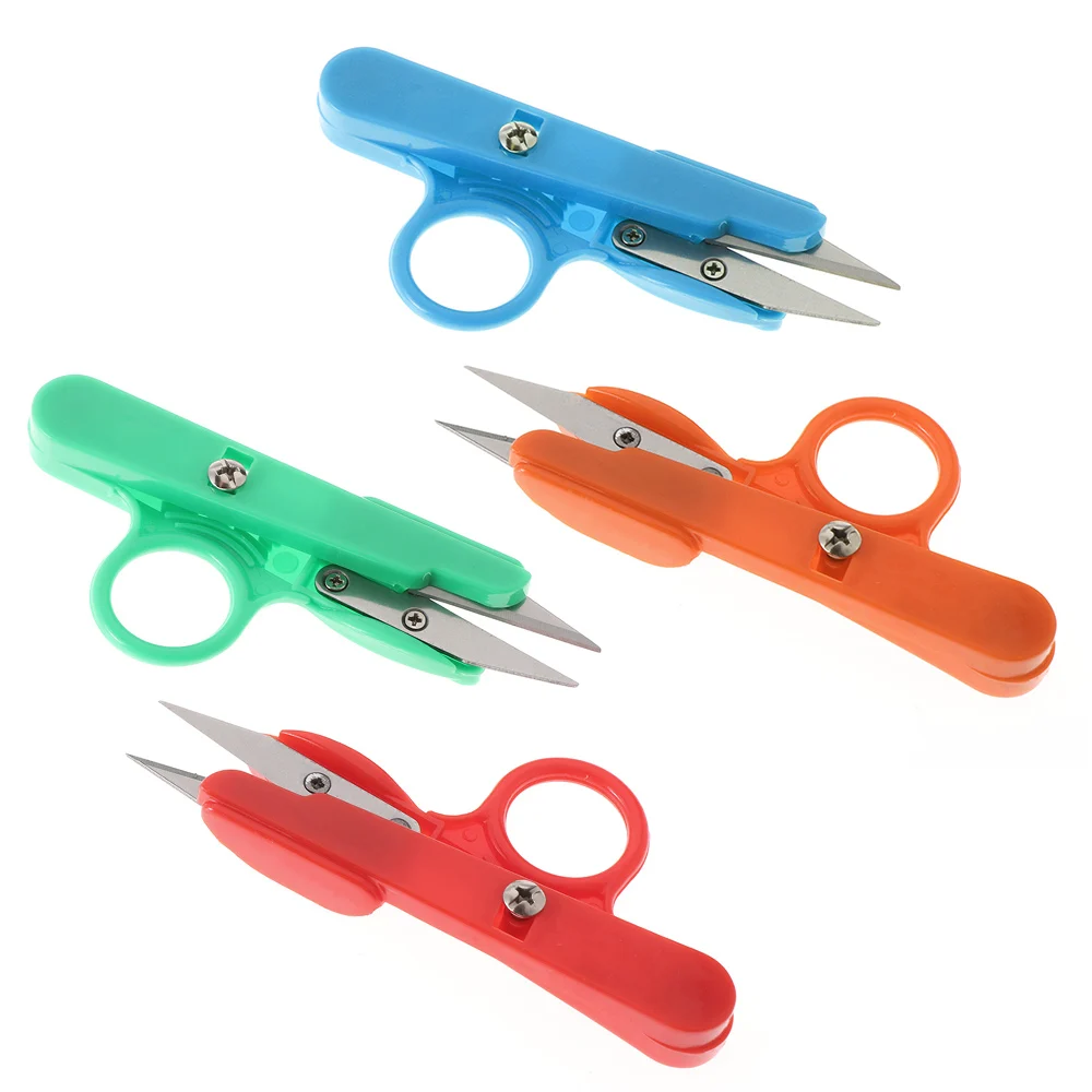 

Plastic Handle Eagle Yarn Scissors Household Sewing Matching Thread Cutting Scissors Cross Sewing Scissors Special U-shaped Tool