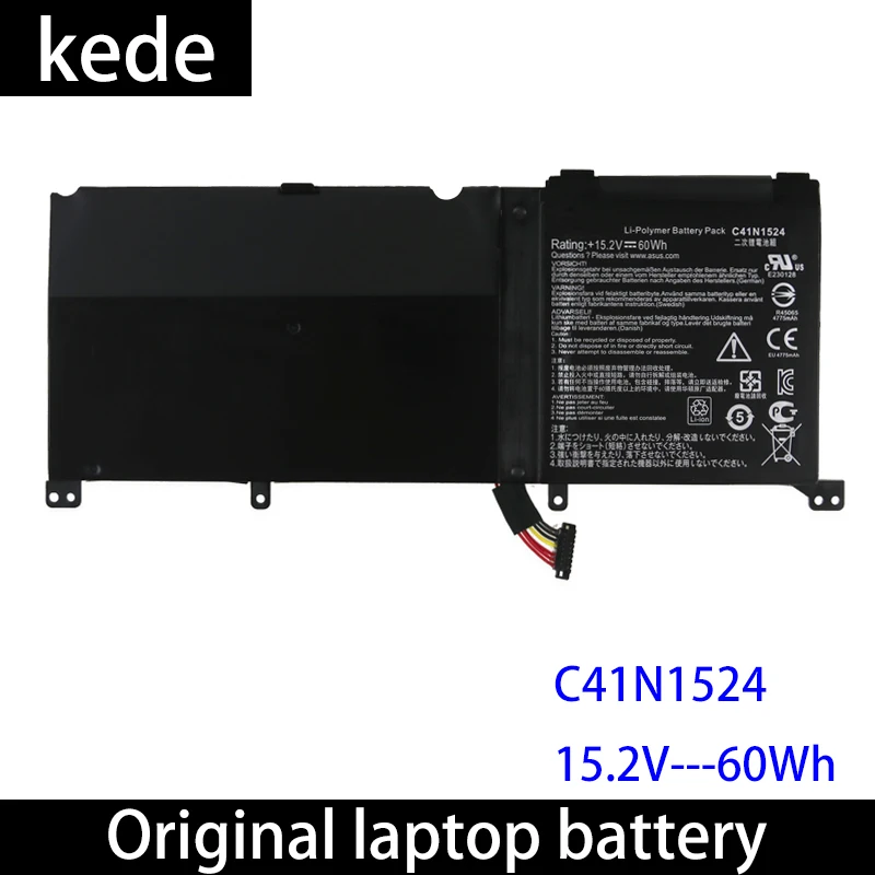Kede аккумулятор для ноутбука C41N1524 для Asus N501VW G501VW N501VW-2B G60V ноутбук планшет 15,2 V 60Wh