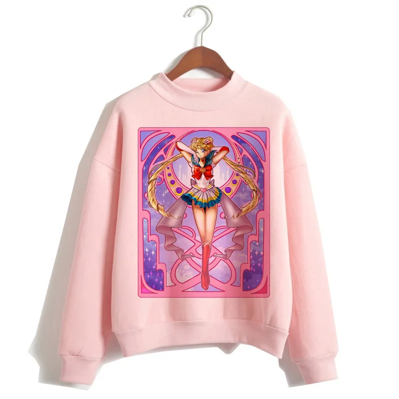366 sailor moon cartoon women hoodie korean style Sweatshirt Oversized kawaii streetwear female Hoodies ulzzang harajuku Graphic - Цвет: 366