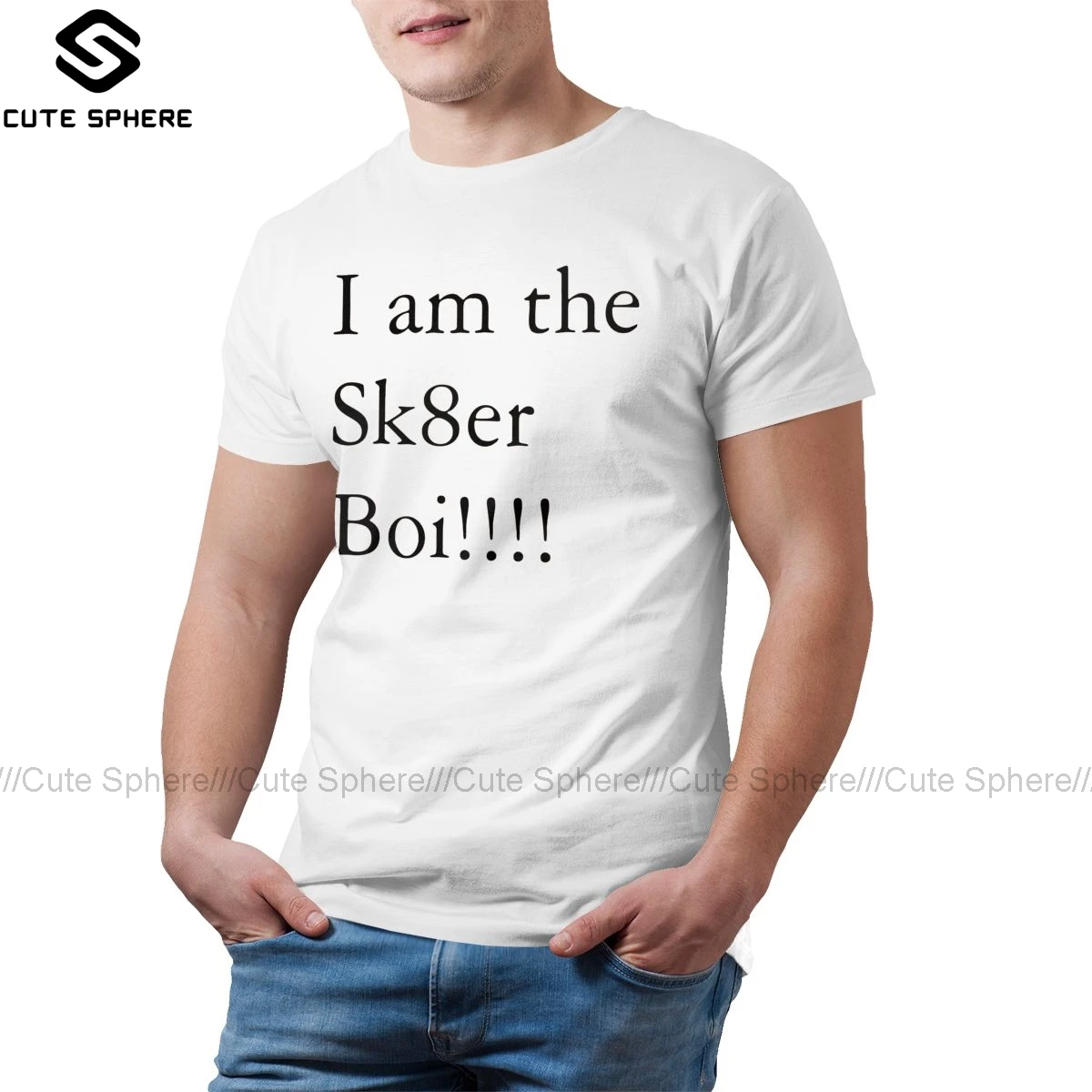 Аврил Лавин футболка I Am The Sk8er Boi 100 хлопок большого размера Милая | Мужская одежда