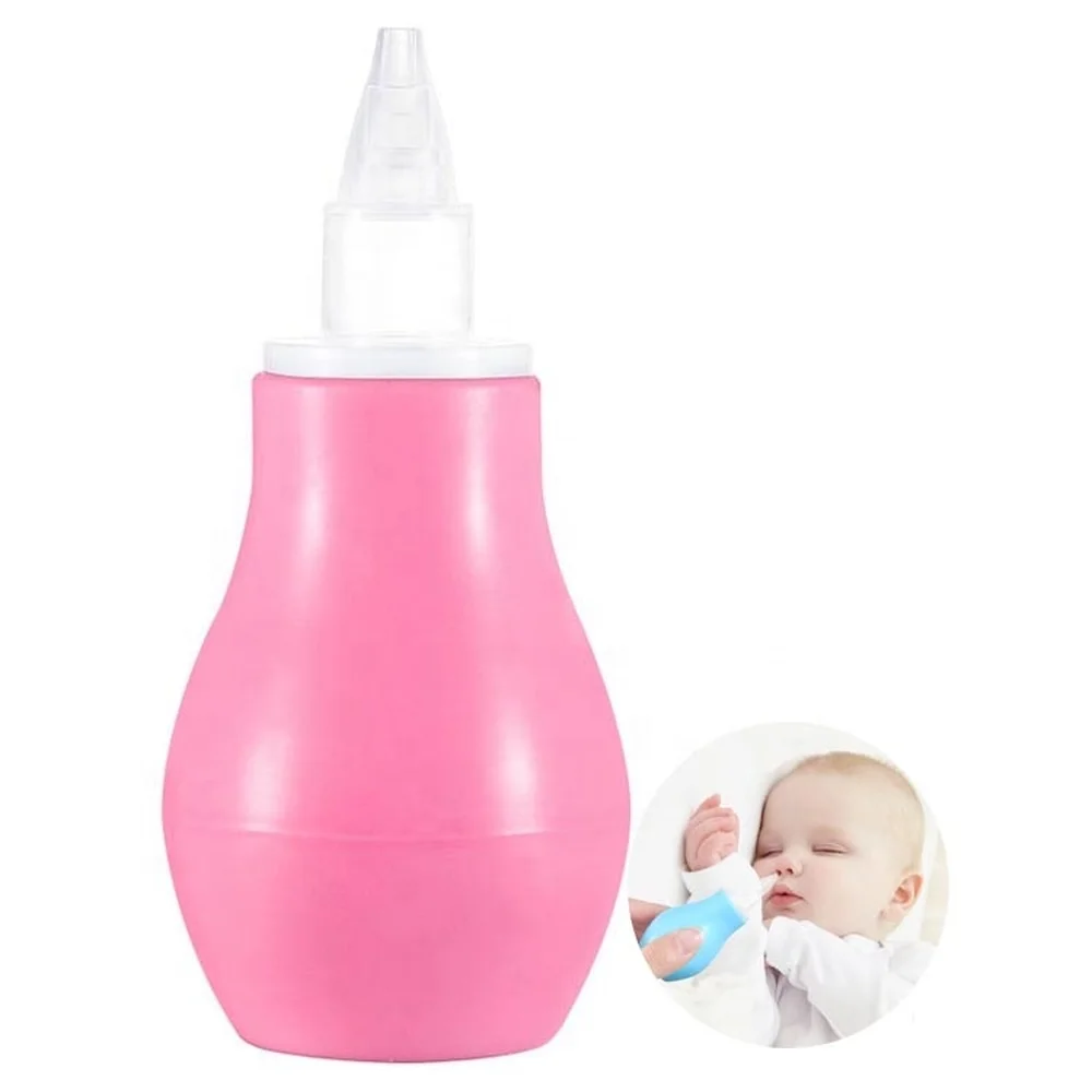 Neonatal Infant Silicone Nasal Aspirator Pump Type Cold Nasal Mucus Cleaner Antibackflow Baby Nasal Aspirator Safe Vacuum Sucker