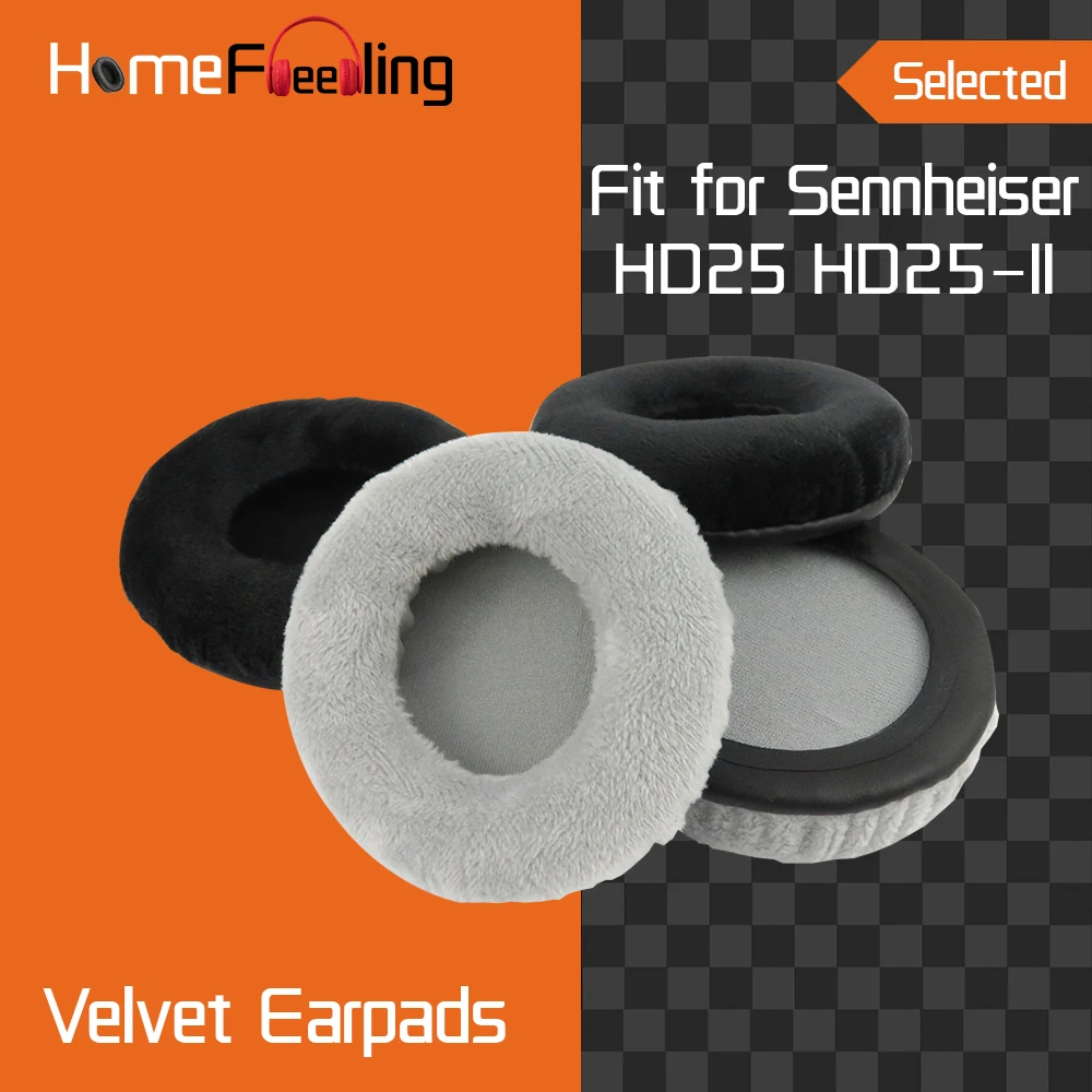 Homefeeling Earpads for Sennheiser HD25 HD25II Headphones Earpad Cushions Covers Velvet Ear Pad Replacement