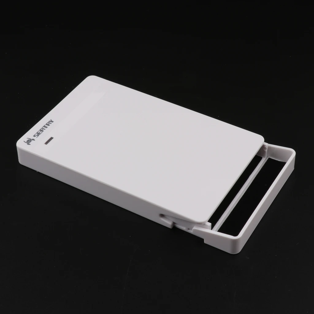 2,5 дюймов SATA к USB 3,0 внешний жесткий диск Корпус обложка Коробка для SSD, Plug and Play, белый