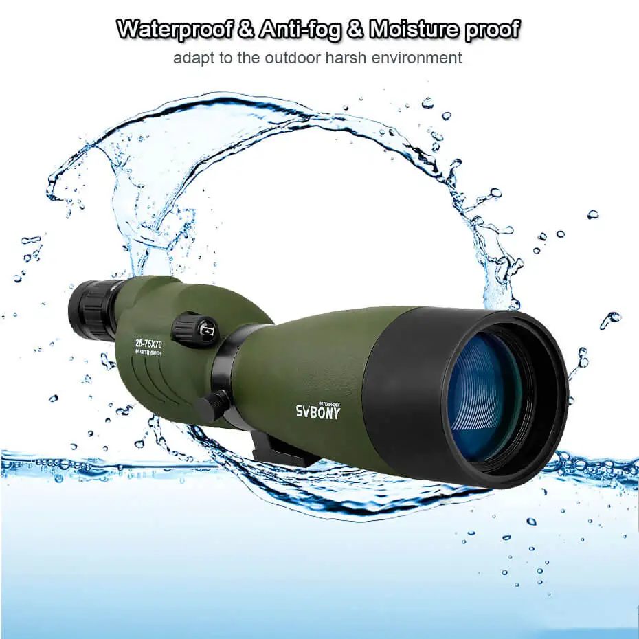 SVBONY Зрительная труба 25 75x70 Zoom телескоп SV17 BAK4 Prism мощный Монокуляр для охоты