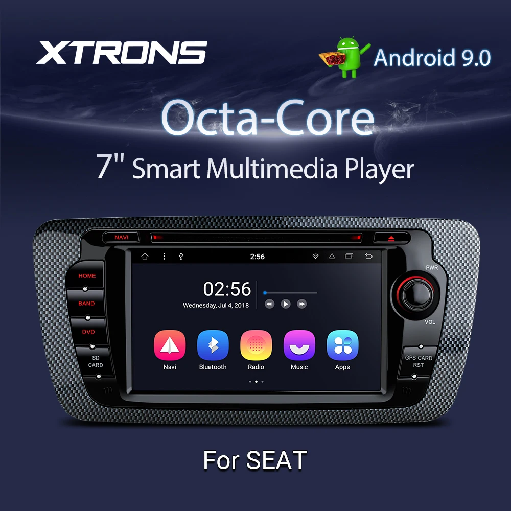 XTRONS " Android 9,0 радио для автомобильного видеорегистратора с GPS DVD плеер для Seat Ibiza MK4 6J SportCoupe Ecomotive Cupra 2009 2010 2011 2012 2013