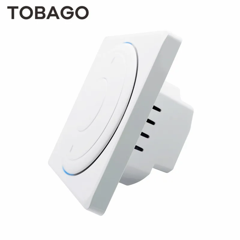 TOBAGO Wi-Fi настенный выключатель света ЕС, 2 банды 1 способ, Smart Life Tuya приложение дистанционное управление, голосовое управление Amazon Echo Google Home