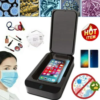

Ultraviolet UV light Sterilizer for Small Objects Mobile Phones Jewelry Disinfectant with USB Charging 6 inch Box #89