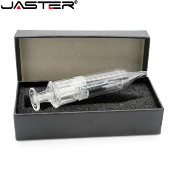 

JASTER Doctor syringe usb with box USB Flash Drive pendrive 4GB 8GB 16GB 32GB 64GB USB 2.0 Pen drive U disk Memory Stick gift