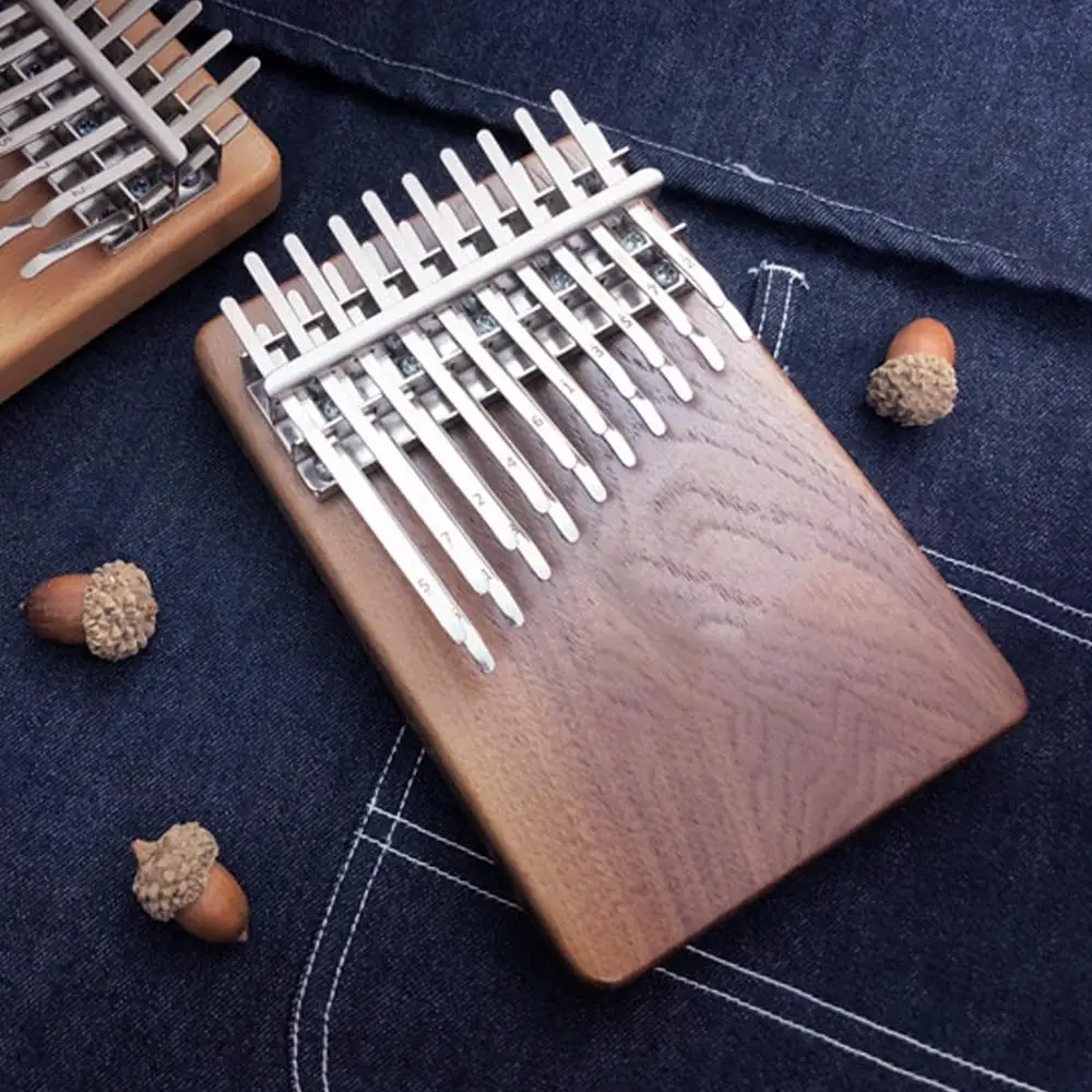 Kalimba 17 сменных ключей из марганцевой стали с большими пальцами пианино со