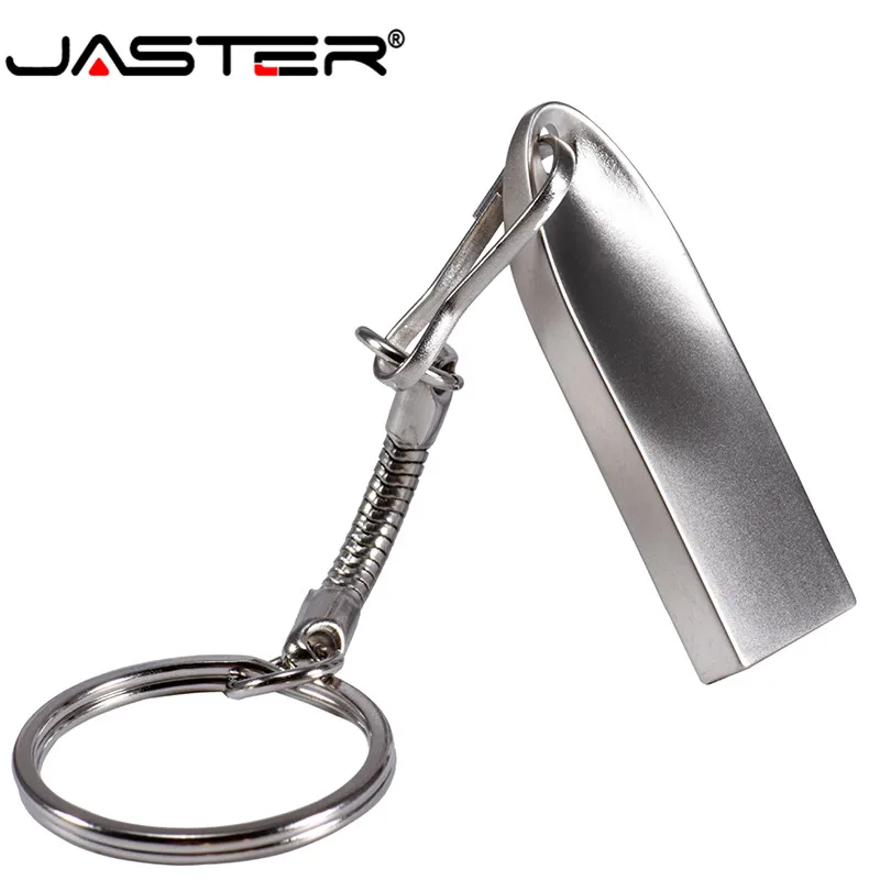 Металлический USB флеш-накопитель JASTER, USB 2,0, ручка-накопитель, Серебряное золото, 4 ГБ, 16 ГБ, 32 ГБ, 64 ГБ, 128 ГБ, флешка, портативная карта памяти, логотип на заказ