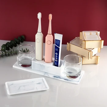 

Electric Toothbrush Razor Holder Resin Mold Toothbrush Holder Trays Resin Molds X7YA