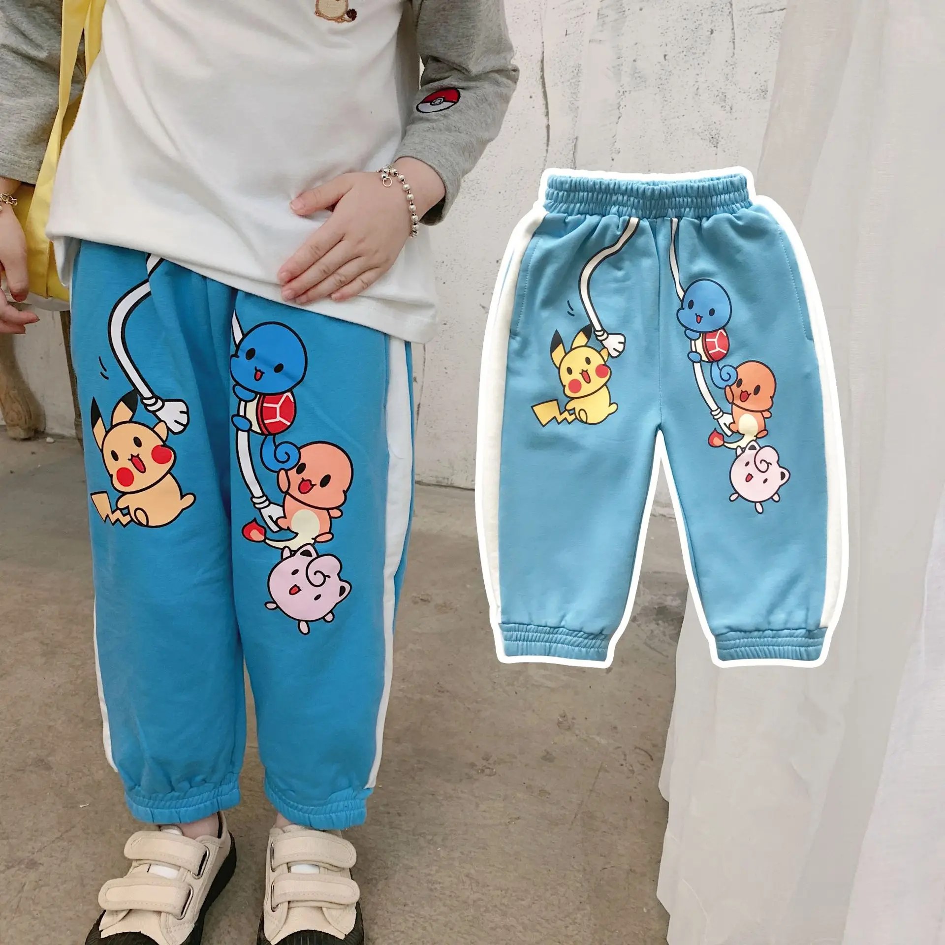 Tonytaobaby/осенне зимняя одежда новые детские повседневные штаны милые хлопковые