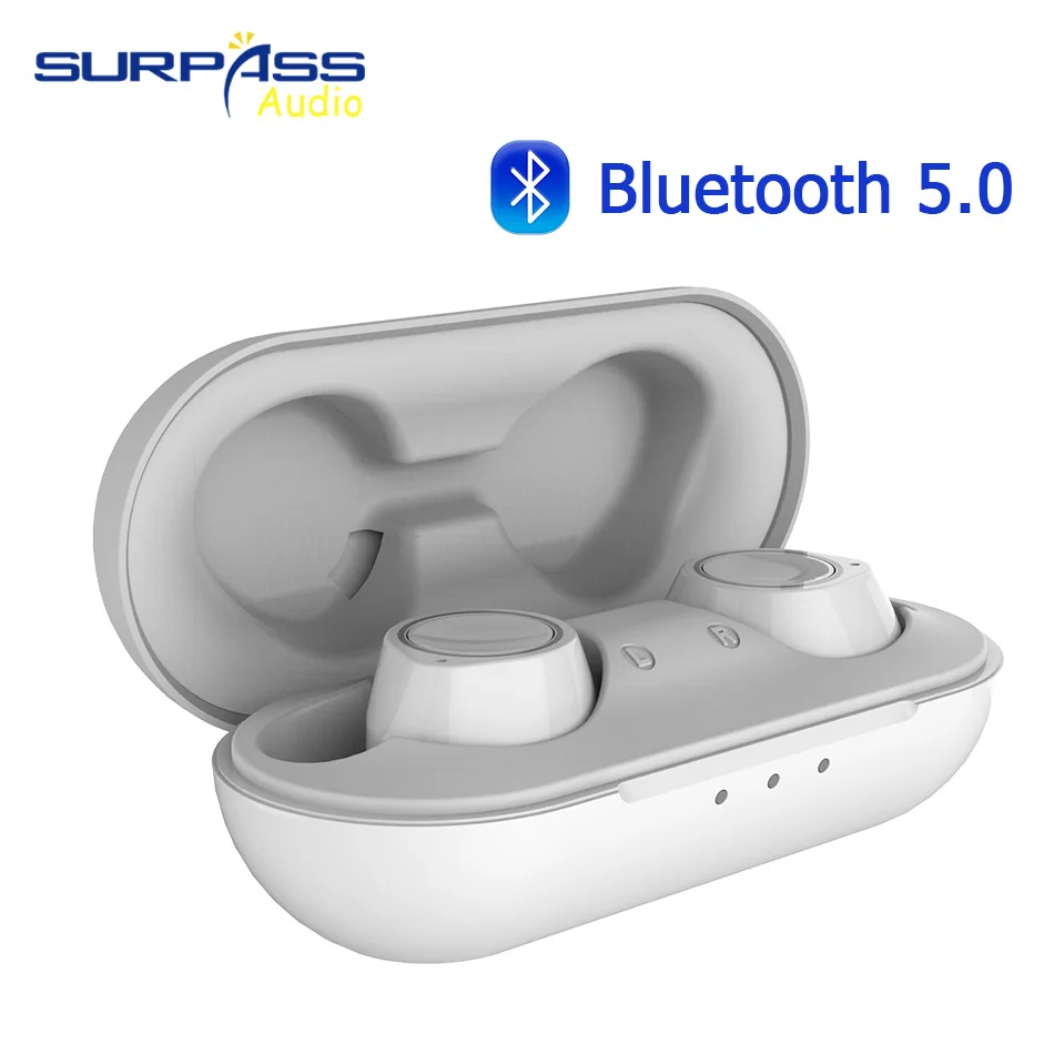 Беспроводная гарнитура TWS Bluetooth 5 0 мобильный телефон видеоигра спорт|Наушники и