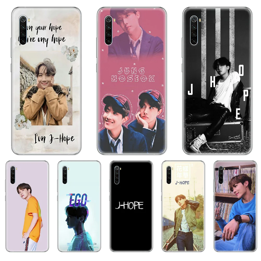 Чехол для телефона J hope Bangtan Boys чехол xiaomi Redmi 3S 4A 5A 6A 5 Plus 4X 7 8 8a CC9 K20 Pro K30 прозрачный