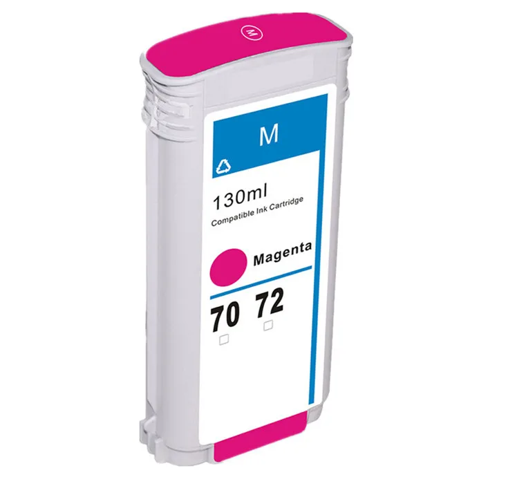 

6colors HP 72 Compatible Ink Cartridge For T770/T790/T1120/T1200/T1300/T620/T610/T1100/T2300 with one time use chip