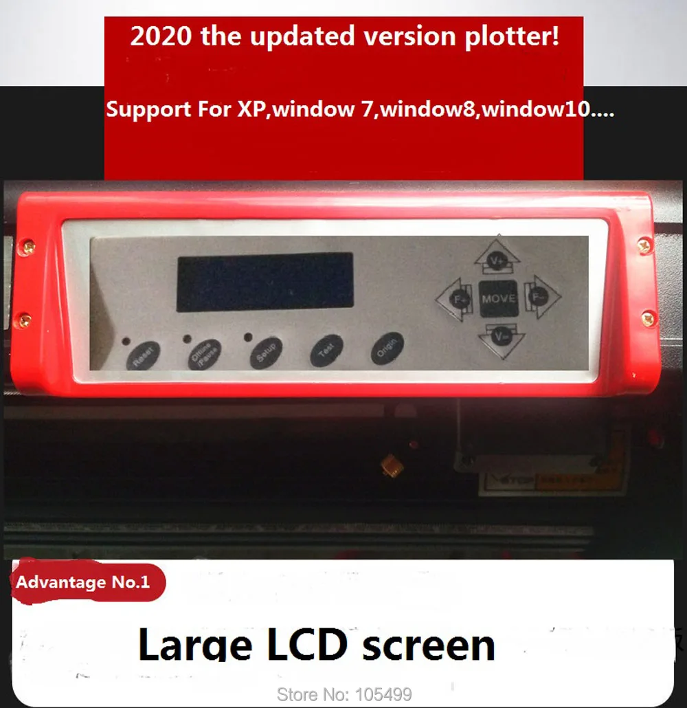 Plotter de Corte de Etiqueta de Brilho Suporte para xp 2020 a Versão Atualizada Plotter Janela 7window8window10 7 Plotadora gráfica