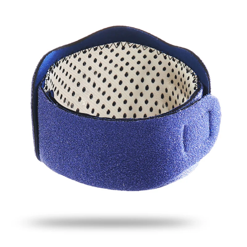 Самонагревающийся шейный пояс турмалин неопрен шейный терапия поддержка медицинский Магнитный шейный Пояс Обертывание - Color: Blue