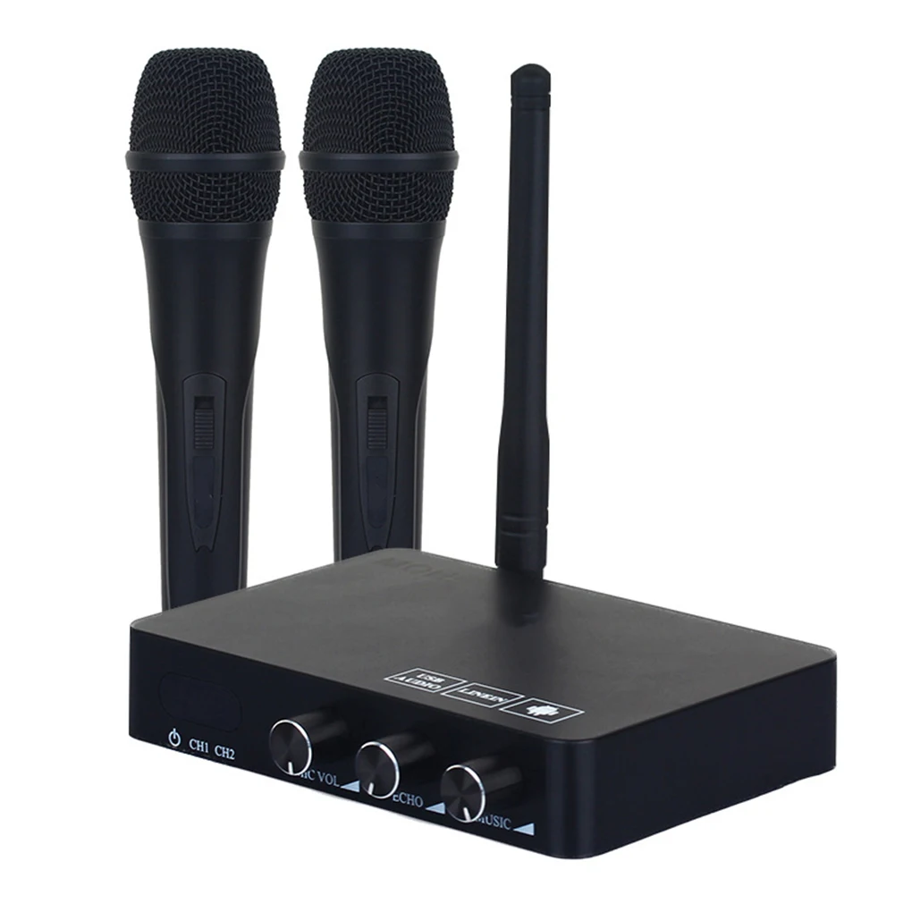 

Wireless Mini Family Home Karaoke Echo System Handheld Singing Machine Box Microphone Karaoke Player