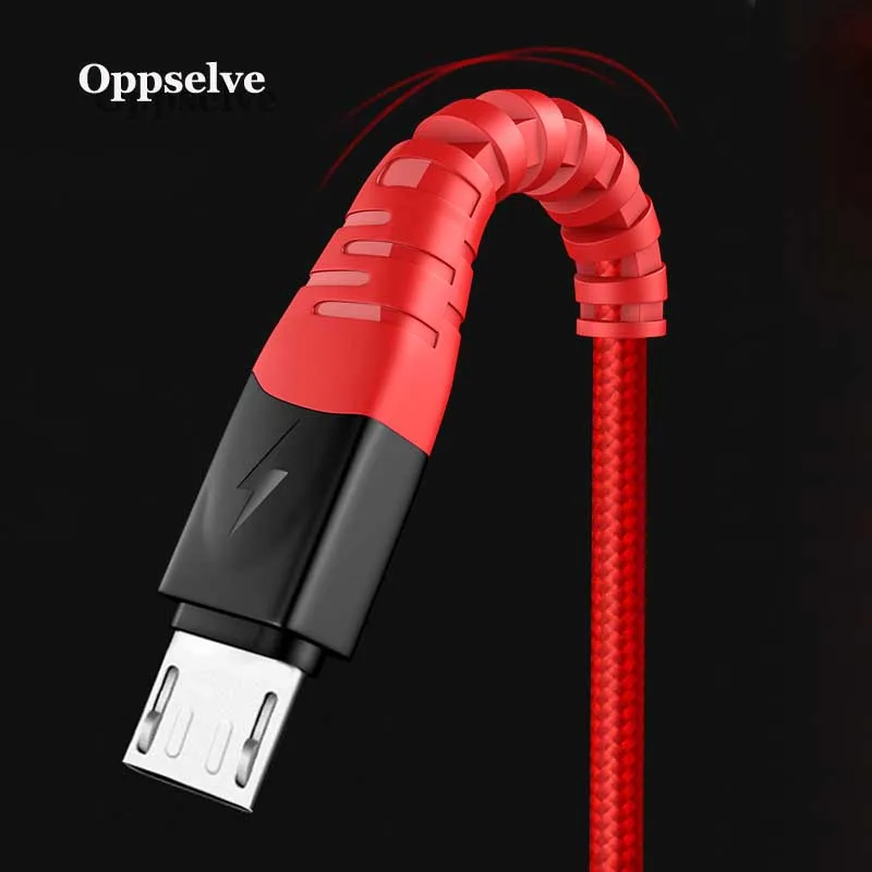 Oppselve 1 м 2 м 3 м Micro USB кабель для Xiaomi Redmi Note 5 Pro 4 Реверсивный Micro USB кабель для зарядки и передачи данных для мобильного телефона samsung