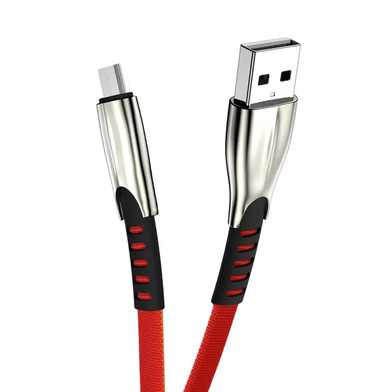 2 м 3 м Micro USB кабель для быстрой зарядки Microusb кабель зарядного устройства для samsung J4 J5 J6 J7 Xiaomi Redmi Note 5 4 Android телефон шнур для передачи данных - Цвет: Красный