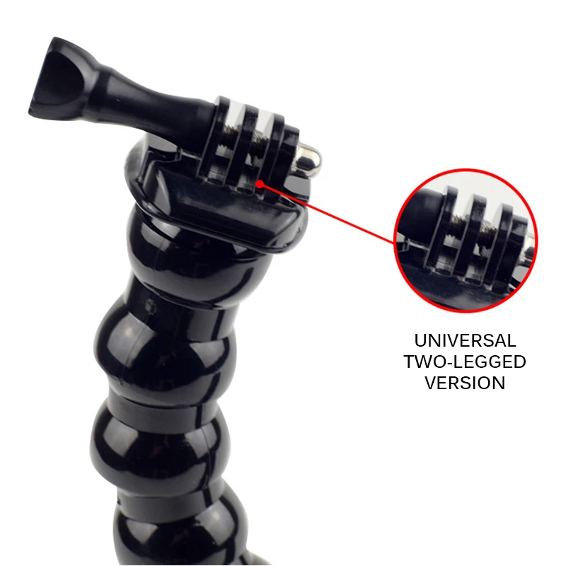 Gooseneck Mount For Gopro Hero SJCAM XIAOMIYI Motion camera Bracket Flexible PVC Holder For 1/2/3/3+ / 4 For SJ 4000/5000/6000