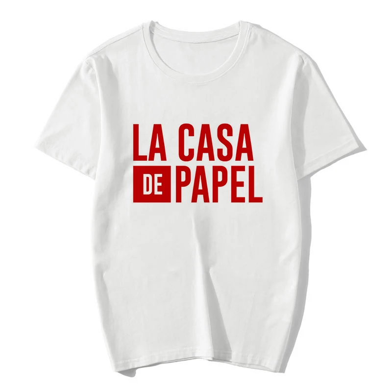 Летняя новинка футболка Дом Бумаги Heist La Casa De Papel Готическая модная одежда Женский