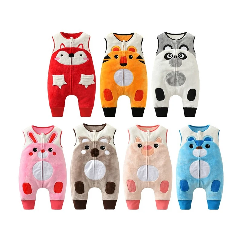 Спальный мешок на молнии для мальчиков и девочек теплый милый спальный с узором в