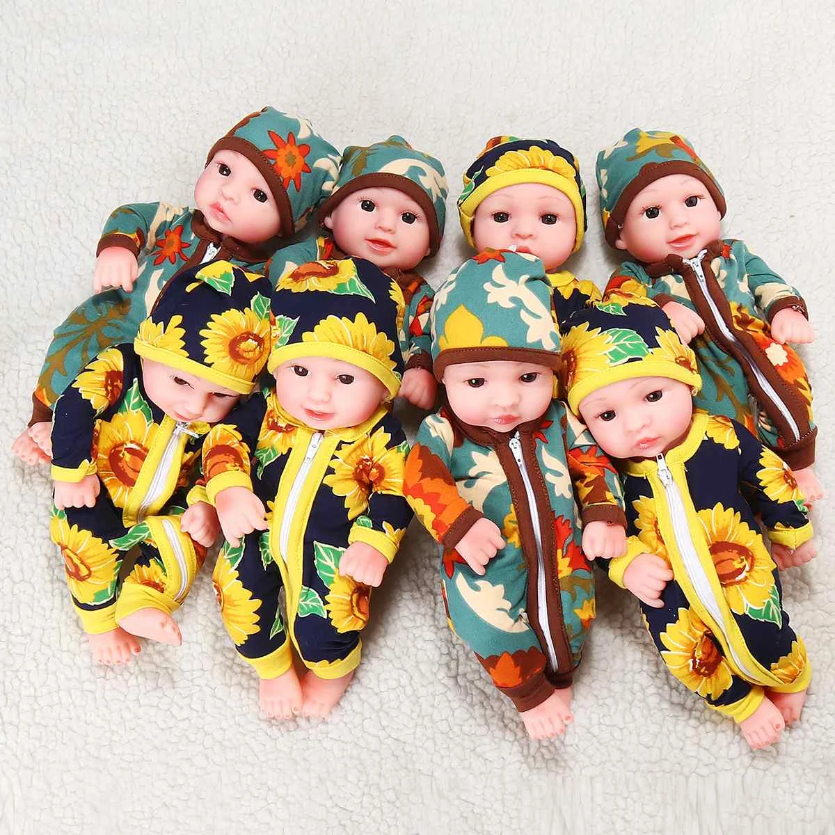 10 ''мини Reborn Baby девочка мальчик полный силиконовый винил милый одет младенец кукла реалистичные Bebes Reborns для малыша Купание кукла 26 см