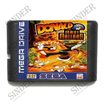 

Donald in Maui Mallard 16 bit MD Game Card For Sega Mega Drive For Genesis