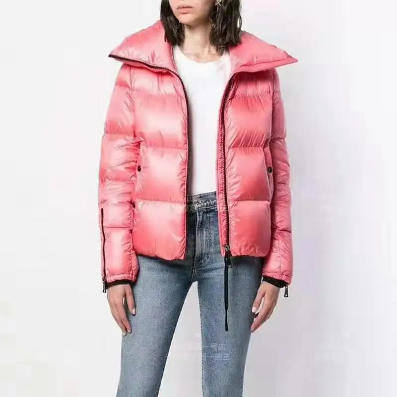 

2019 Winter brand Monclaire Coat Women Ultra Thin Down Jacket Pink Black Down Puffer Jacket Girl Lady