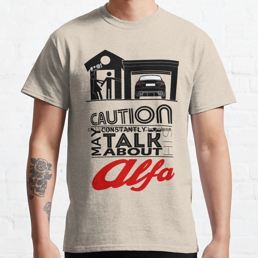 Мужские футболки могут постоянно говорить о его Альфа Женская Мужская футболка |