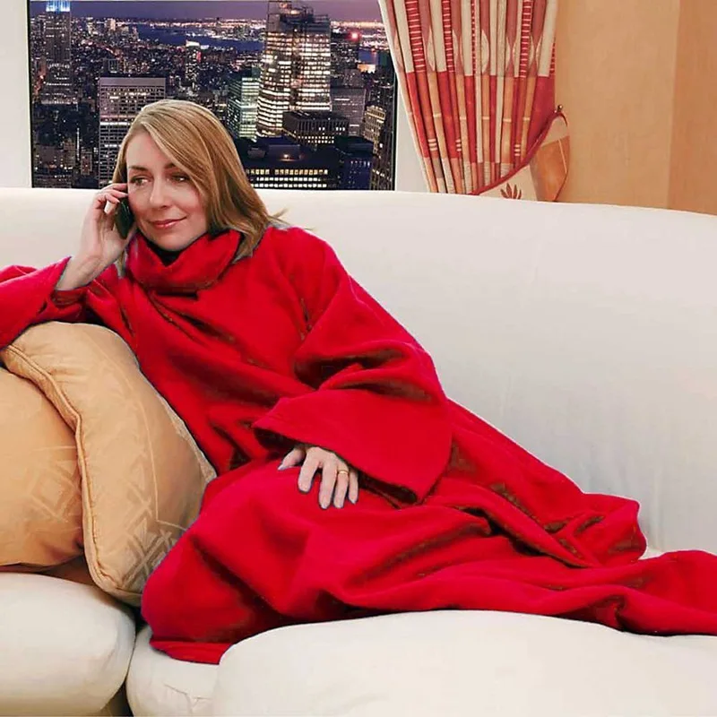 

TV Product Television Blanket Lazy Creative Blanket Snuggie Blanket with Sleeves