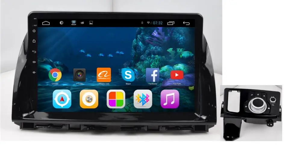 DSP Carplay Android 7,1 9 дюймов Автомобильный DVD Gps для Mazda CX-5(джойстик)-Видео Аудио Стерео медиа головное устройство ПК навигация