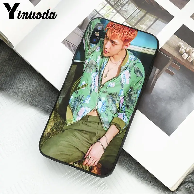 Yinuoda SEHUN CHANYEOL EXO ТПУ мягкий силиконовый черный чехол для телефона для Apple iPhone 8 7 6 6S Plus X XS MAX 5 5S SE XR мобильные телефоны - Цвет: A6