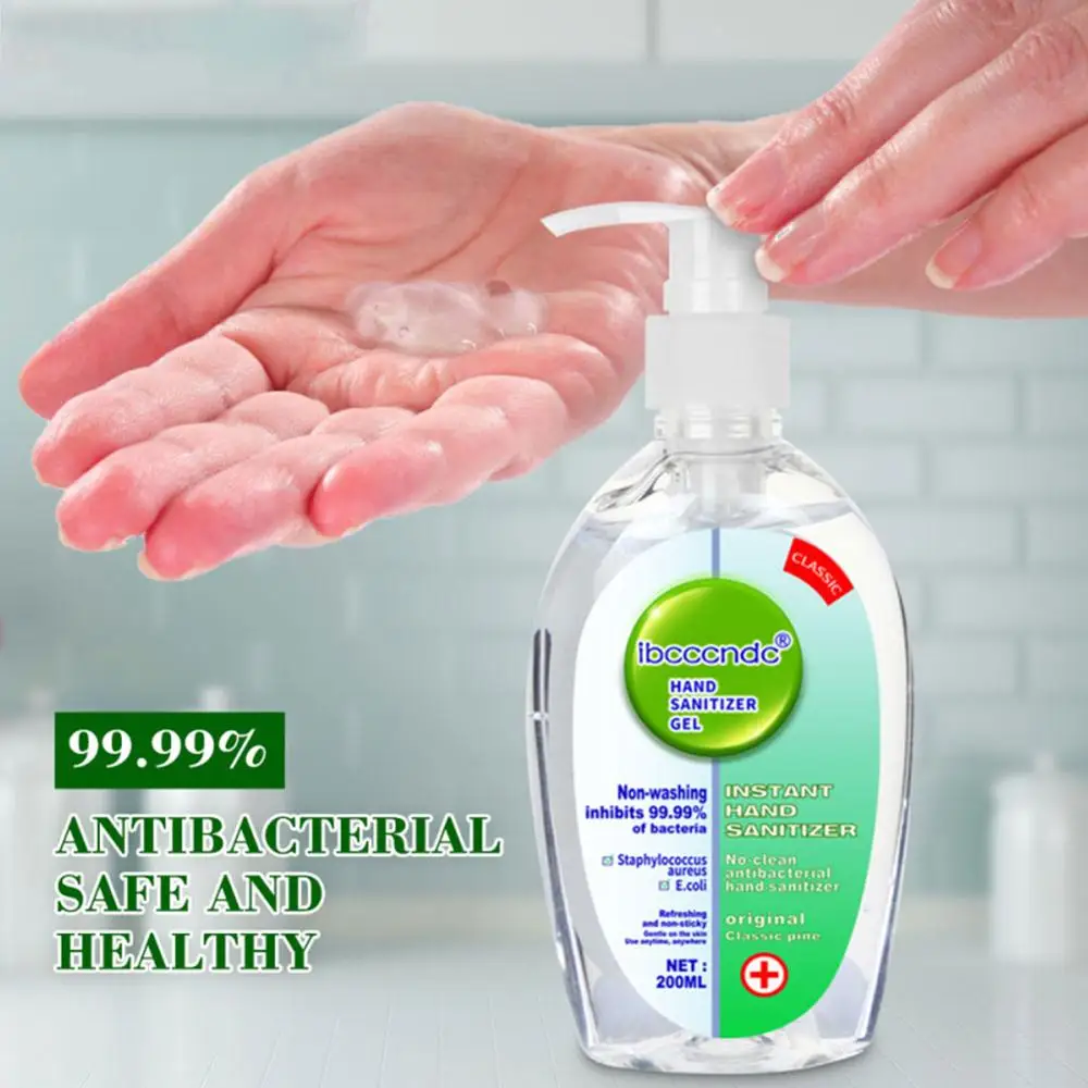 

200 ml Hand Sanitizer Antibacterial Moisturizing Disposable No Clean Hand Sanitizer Gel Alcohol Hand Wash Gel Antiseptic Handgel
