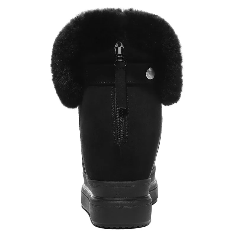 SWYIVY/обувь на танкетке из микрофибры; Chaussure Femme; женские зимние ботинки года; женская зимняя обувь; женские ботильоны; Размеры 35-40