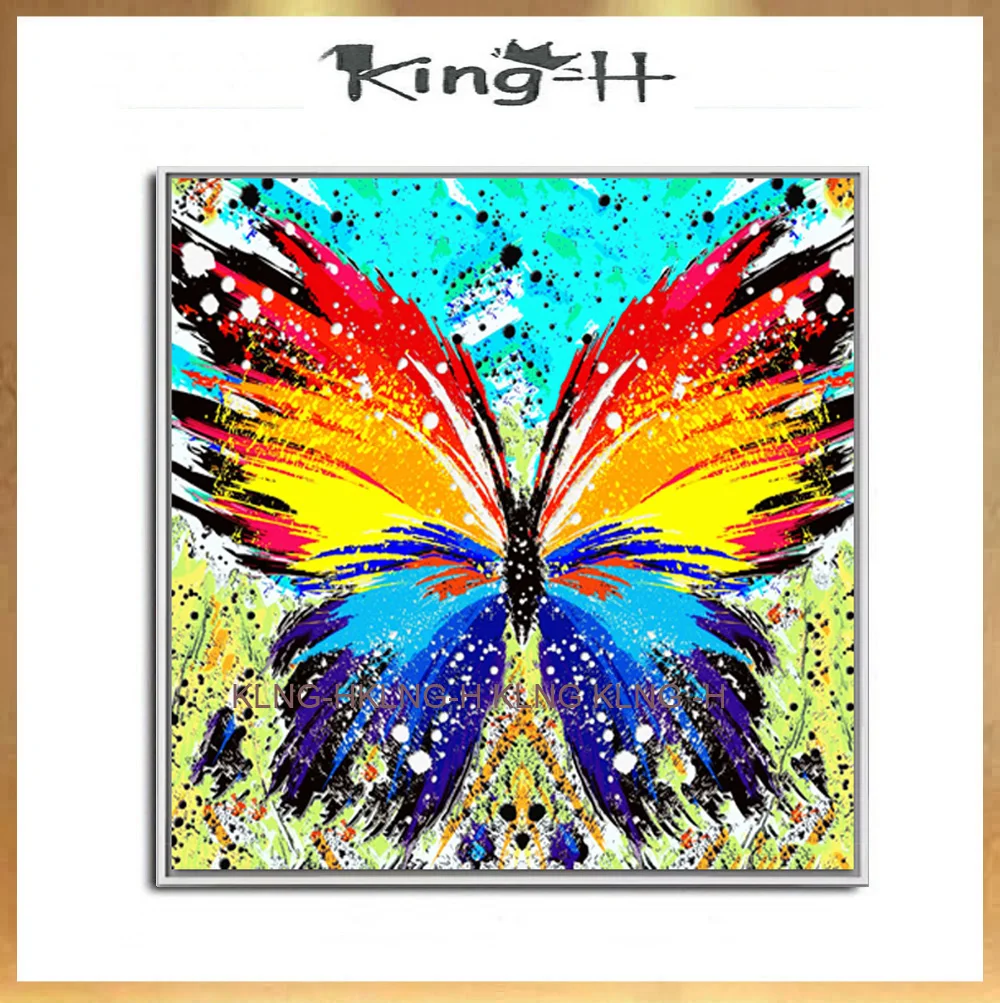 Peccato Marco Pinturas Pintadas A Mano Abstractas Modernas Hermosa Mariposa Animale Dipinti Pintura Al Óleo En Lienzo Arte De Pared Para La D