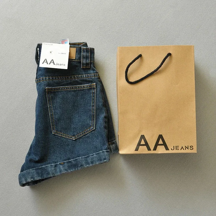 Женские ковбойские шорты aajeans с высокой талией в европейском и американском стиле