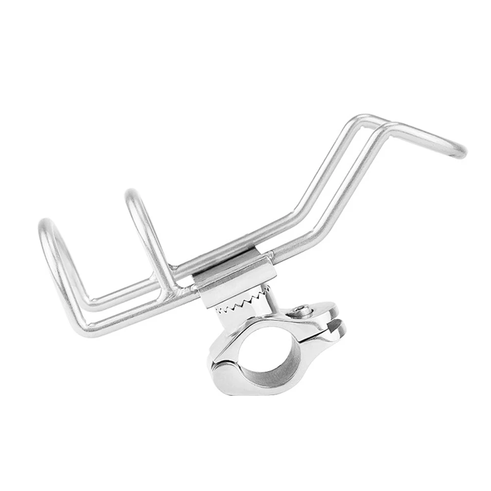 Горизонтальная лодка рейку Регулируемый Спорт Нержавеющая сталь яхта держатель аксессуары Поддержка зажим Удочка Стойки полюс кронштейн