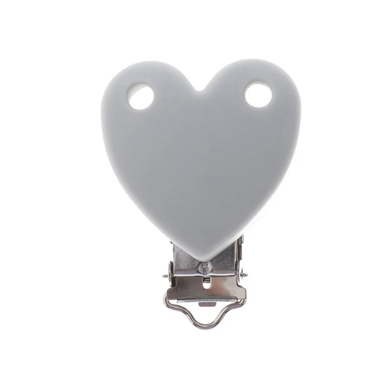 Fkisbox 2pcs Mouse Pacifier Clip Silicone Bead Baby Teether& Plastic Teething Accessories Nipple Clasps Toy DIY Round Koala