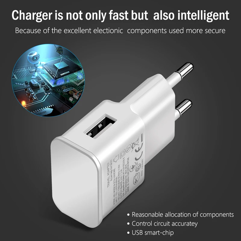 10pcs/lot 5V 2A EU Plug Wall Travel Charger Adapter For Samsung S9 S8 + S7 S6 S5 edge A30 A50 A70 J330 J530 A750 Xiaomi Huawei 65w charger usb c