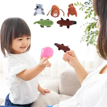 

1 Set Cute Cartoon Animals Finger Toys Puppets Toys Mini Finger Doll Playthings ​Finger Puppets Toys Preschool Toys Gifts Kids