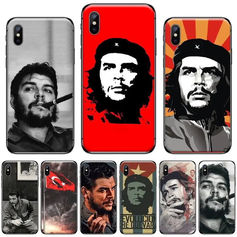 Che Guevara Романтический Черный Мягкий чехол из ТПУ для мобильного телефона iphone 5 5s 5c