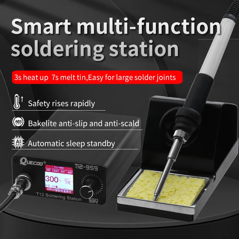 T12-959 V5.1 Soldering Station Electronic Soldering iron OLED bigger Digital display and 5pin 907 handle iron tip soldering iron soldering station soldering tool