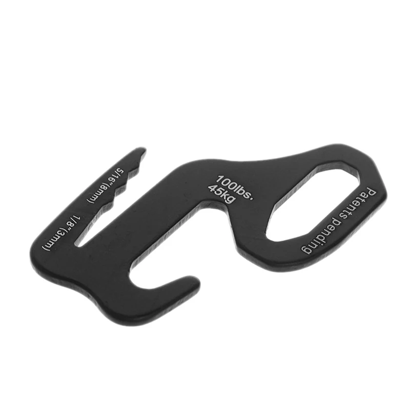 

Camping Tent Rope Buckle 9 Shape Rope Tightener Tie Down Strap Tool Al Alloy