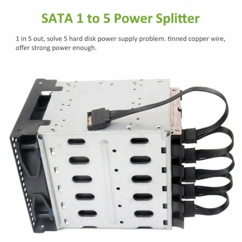 Кабель питания IDE/SATA к SATA Кабель-адаптер 4P на жесткий диск одна точка 5 IDE большой